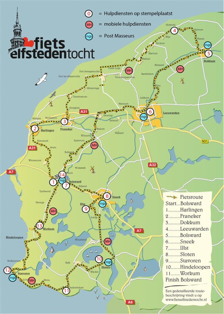 Elfsteden fietstocht